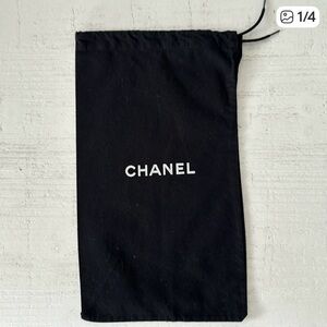 CHANEL Black Dust Bag with Logo